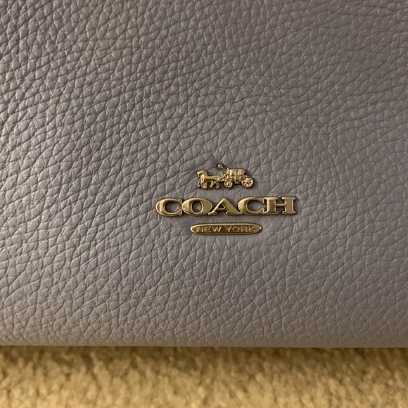 Coach periwinkle blue medium size purse - Picture 2 of 4